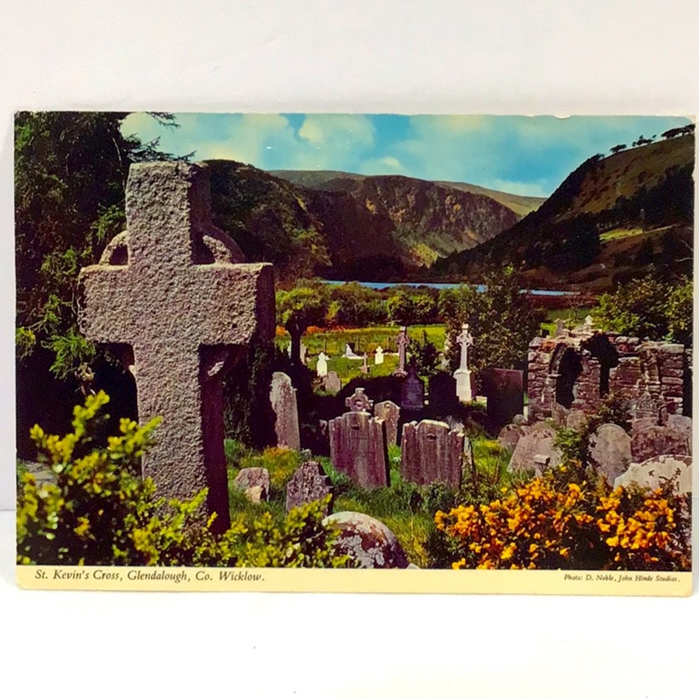 St Kevin’s Cross Ireland vintage postcard